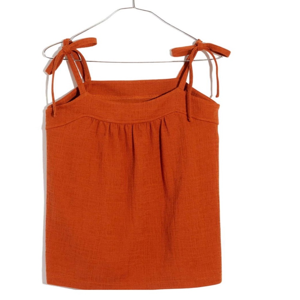 Madewell CrosshatchTie Strap Tank XL